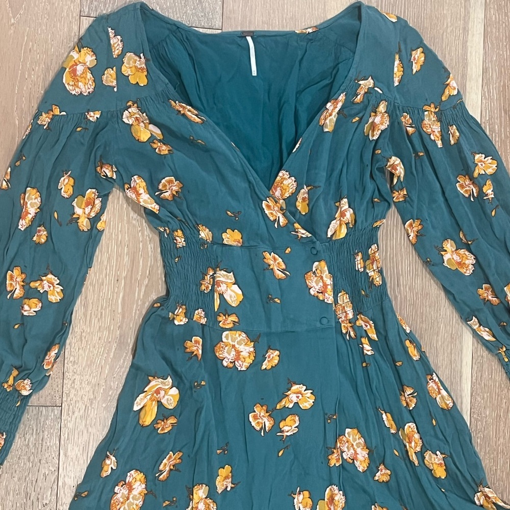 Free People So Sweetly Green Midi Dress - Picture 4 of 9